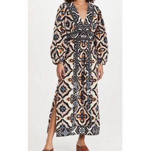 Ulla Johnson Amari Balloon Sleeve Midi Dress size 2 (runs a little big)